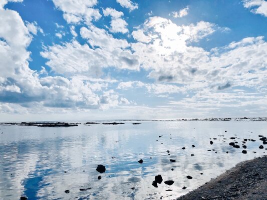 南北の海に面した撮影スポット