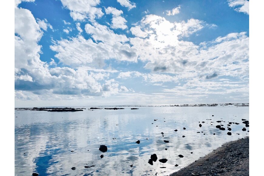 南北の海に面した撮影スポット