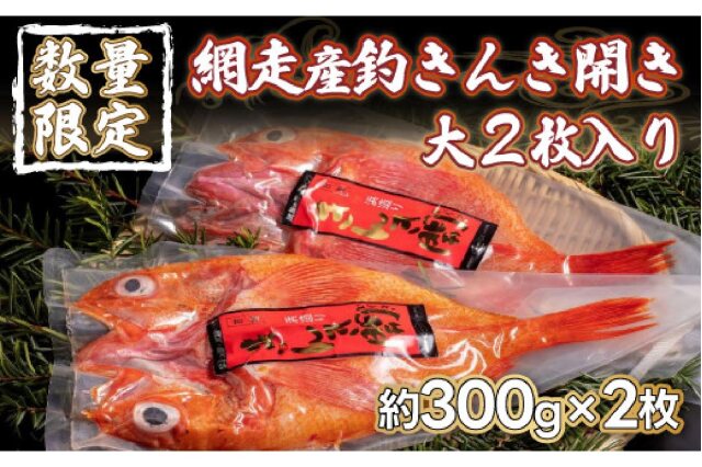 ふるさと納税 「【数量限定】＜網走産＞釣きんき開き大2枚入り（網走加工） ABF006」 北海道網走市 - ふるさと納税の「ふるさとぷらす」