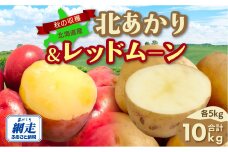 【先行予約】秋の収穫北あかり、レッドムーン合計10kg（2026年9月15日以降発送）ABAO085