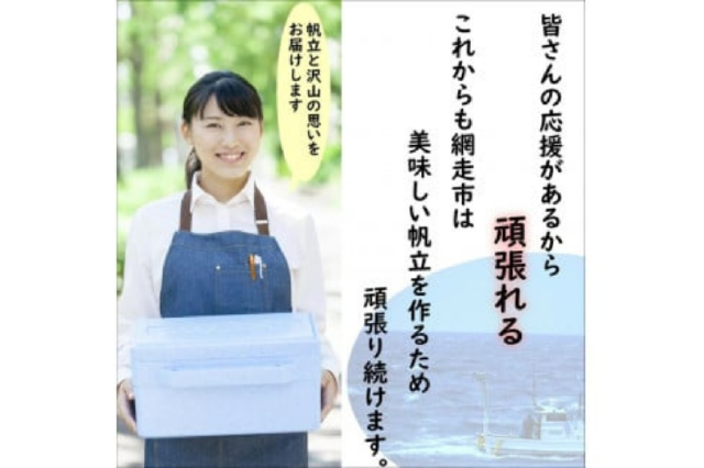 ふるさと納税 「オホーツク産 冷凍帆立（ほたて）の貝柱 4S