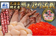全3回 定期便 網走彩り満載（3か月連続）  ABB147