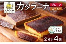 お菓子のふじい カタラーナ 2種 プレーン コーヒー 各2個【冷凍】　5746-0988