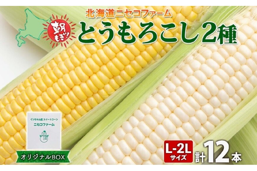 ふるさと納税 北海道倶知安町 ニセコファーム とうもろこし2種セット12本 北海道倶知安町 ふるさと納税の ふるさとぷらす
