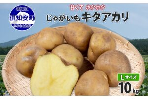 北海道産 じゃがいも キタアカリ Lサイズ 10kg 馬鈴薯 きたあかり 北あかり 黄金男爵