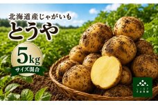北海道 倶知安 じゃがいも とうや 5kg リストファーム サイズ 混合 馬鈴薯　57462121