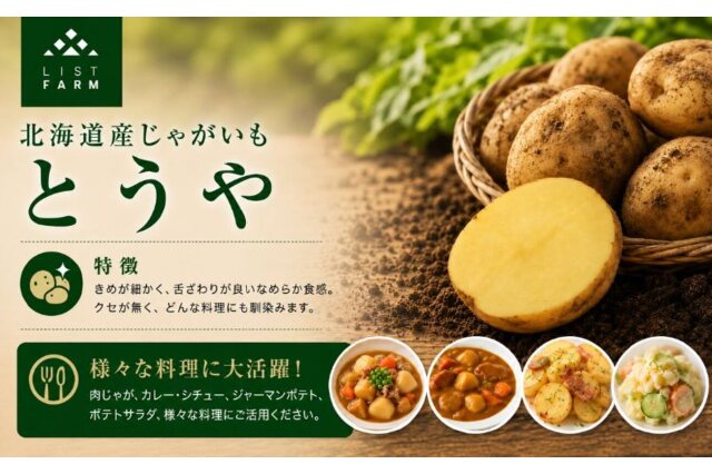 ふるさと納税 「北海道 倶知安 じゃがいも とうや 5kg リストファーム