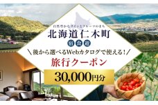 仁木町 後から選べる旅行Webカタログで使える！ 旅行クーポン（30,000円分）　56131397