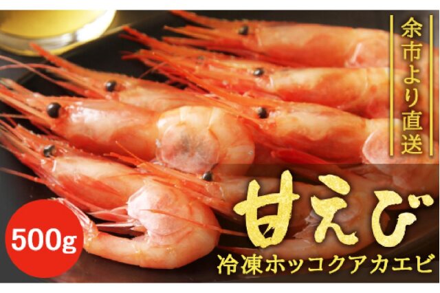 ふるさと納税 「【余市より直送!!】冷凍ホッコクアカエビ（甘エビ）500g」 北海道余市町 - ふるさと納税の「ふるさとぷらす」