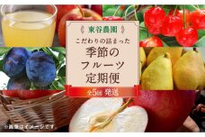【5回定期便】東谷農園 こだわりの詰まった季節の フルーツ 定期便
