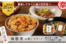 【北海道余市町加工】解凍してすぐに食べられる！海鮮丼 お楽しみセット！_Y004-0018
