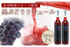 果汁たっぷり！そのまま飲める♪黒ぶどうリキュール２本セット_Y020-0235