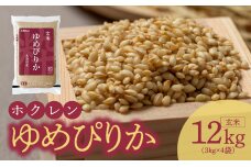 （玄米12㎏）ホクレンゆめぴりか_Y010-0466