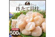 【緊急支援品】北海道産　ほたて貝柱  500g_Y038-0130