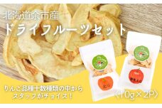 【余市産】すこやか自然農園「ドライフルーツりんご」10g×2Pセット_Y034-0108