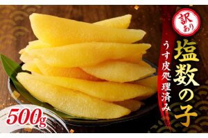 訳アリ 塩数の子 500g （ うす皮剥き ） 訳あり 数の子 魚卵 魚介 海鮮_Y126-0001