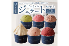 【定期便12回】プレミアムジェラートセット合計72個 90ml×6個×12回_Y032-0012