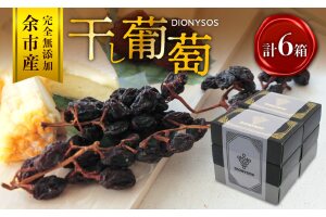 【ギフトボックス】余市産完全無添加干し葡萄DIONYSOS 3箱セット_Y050-0028