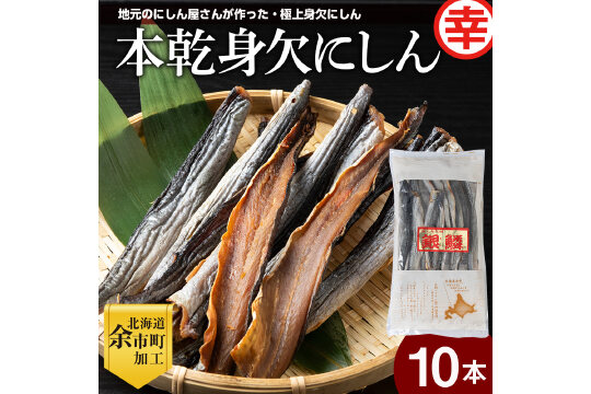 【北海道余市町加工】伝統の本乾みがきにしん10本セット_Y004-0060