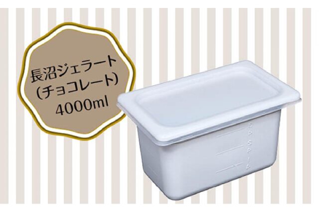 ふるさと納税 「長沼ジェラート（チョコレート）4000ml 大容量4L