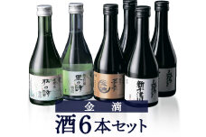 【金滴酒造】日本酒6本セット(各300ml)【1500302】