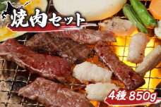 大畠精肉店の焼肉セット（計4種×850g）【1300902】