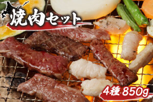 【！9/30で受付終了！】大畠精肉店の焼肉セット（計4種×850g）【1300909】