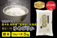 ふるさと納税 「令和5年産 特Aランク米 ななつぼし 精米 10kg（5kg×2袋