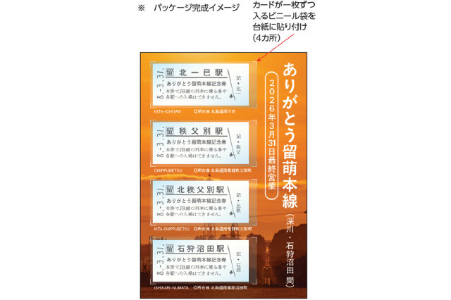 ふるさと納税 「ありがとう留萌本線 硬券セット n-0190」 北海道沼田町