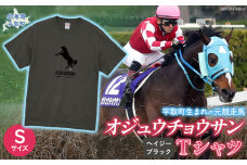 【オジュウチョウサン】Ｔシャツ _Ｓサイズ（ヘイジーブラック）  BRTV004-1