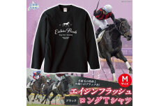 【エイシンフラッシュ】（ブラック）ロングＴシャツ_Mサイズ BRTV025-2