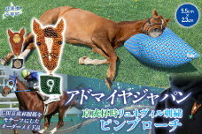 【オーダーメイド品】アドマイヤジャパン（京成杯時）リュネヴィル刺繍ピンブローチ BRTV034