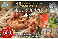【お試し用】【グランプリ優秀賞の味】『漁火ジンギスカン丼の具』200g×3パック BRTI025