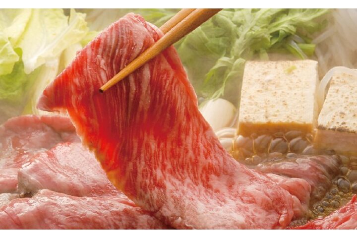 ふるさと納税 自家製のたれ すき焼きセット すき焼きのたれ1本と秋田錦牛ロースすき焼き用 約700g 秋田県男鹿市 ふるさと納税の ふるさとぷらす