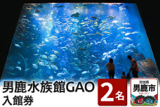 男鹿水族館GAOペア入館券 2名分 秋田県 ガオ 日本海 ペア|10102