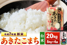 令和7年産 新米【白米】秋田県産 あきたこまち 20kg（5kg×4袋）秋田県 男鹿市…|10288