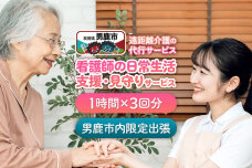 支援 看護師の日常生活支援・見守りサービス　遠距離介護の代行サービス 1時間 3回 レ…|11279