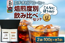 コーヒーセット 【こんなに違うの！？】エチオピアコーヒー 焙煎度別飲み比べセット （1…|11819