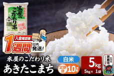 令和8年産新米《定期便10ヶ月》『米屋のこだわり米』あきたこまち 白米 （5kg×1袋…|10004