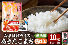 令和8年産新米《定期便10ヶ月》『なまはげライス』あきたこまち 無洗米 10kg（5k…|11193
