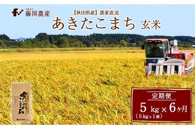 ふるさと納税 「《定期便６ヶ月》 秋田県産あきたこまち５kg 玄米 あいかわこまち」 秋田県北秋田市 - ふるさと納税の「ふるさとぷらす」