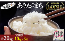米 定期便 全3回 秋田県産 あきたこまち 10kg (5kg×2)×3回 計30kg 令和7年産