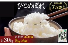 米 定期便 全6回【2ヶ月に1回】秋田県産 ひとめぼれ 5kg ×6回 計30kg 令和7年産