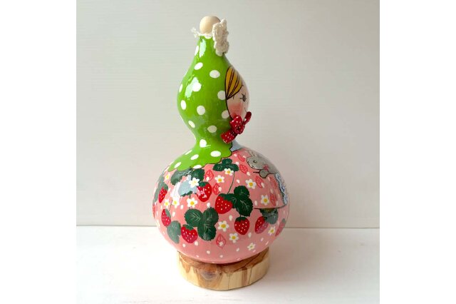 七星ままさんファミリーさま❤瓢箪型のオルゴナイト❤専用です ふるさと納税 「ひょうたんガール＜ひょうたんやさん はやしみほ