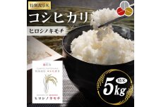 特別栽培米 コシヒカリ ヒロシノキモチ 精米 5kg F6T-330