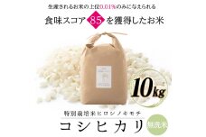 【先行予約】 特別栽培米 コシヒカリ ヒロシノキモチ 無洗米 10kg F6T-877