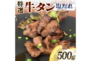 特選！牛タン塩だれ 500g 焼肉 極上 牛タン 特製 塩 柔らか フライパン F6T-568