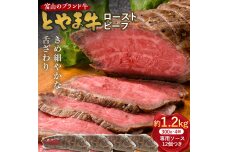 とやま牛 ローストビーフ 300g×4パック カシワファーム 和牛 F6T-438