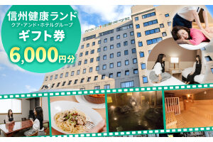 信州健康ランド専用券 6,000円分