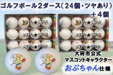 キャスコ キラスター ゴルフボール（ホワイト・ホワイト） 2ダース＋4個セット